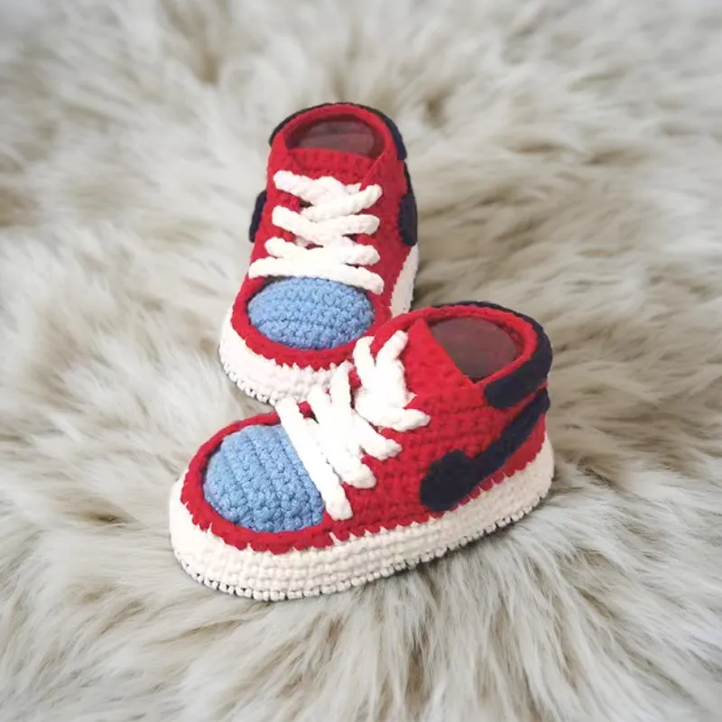 Handmade Crocheted Infant Shoes-JD1 - Image 9