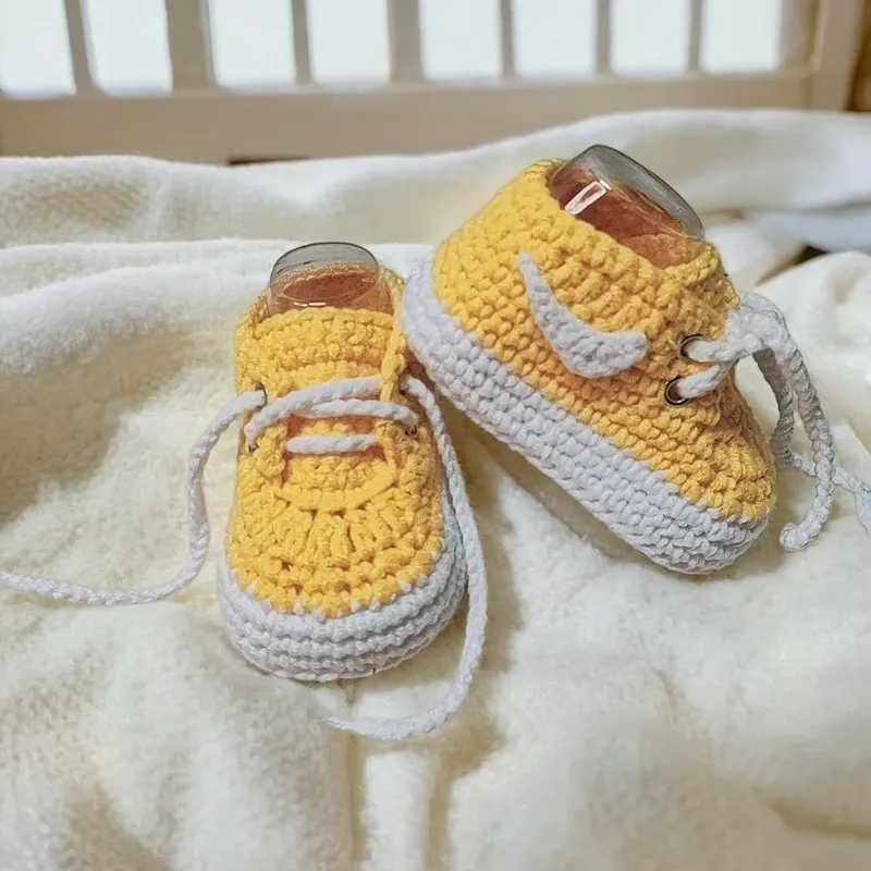 Handmade Crocheted Infant Shoes-JD1 - Image 12